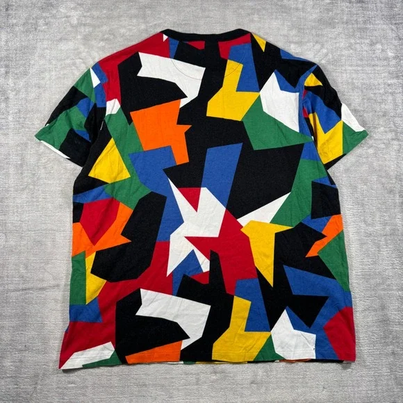 Polo Ralph Lauren Shirt Mens XL Multicolor Geometric Abstract Classic Fit - Picture 5 of 9